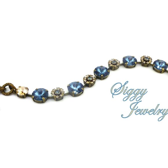 HONEY BLOSSOMS Tennis Bracelet, Made with Genuine Austrian Crystals - Picture 7 of 8